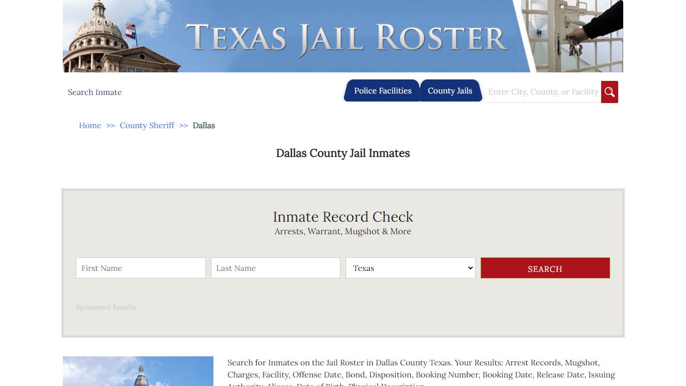 Dallas County Jail Inmates | Jail Roster Search